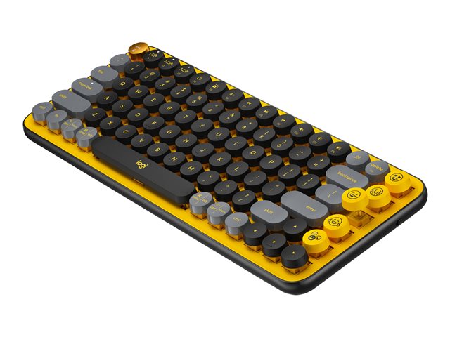 Teclado Inalámbrico Mecánico Logitech POP Keys Amarillo