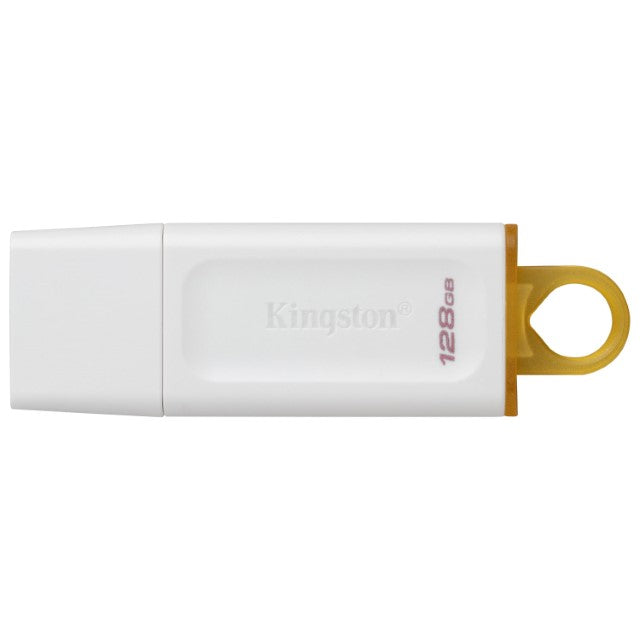 Unidad Flash USB Kingston 128GB USB 3.0 Plástico Blanco/Amarillo