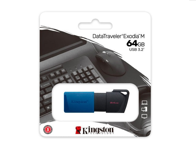 Unidad Flash USB Kingston DataTraveler Exodia M 64GB USB 3.2 Gen 1