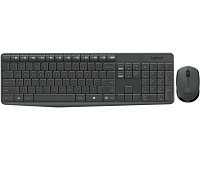 Set Teclado y Ratón Inalámbrico Español USB Logitech MK235 Negro