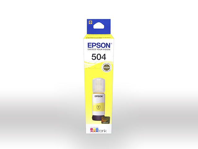 Recarga de Tinta Amarilla Original Epson 504 EcoTank 70ml