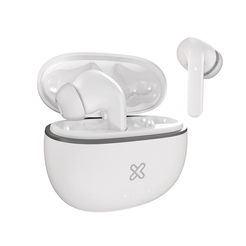 Auriculares Klip Xtreme EdgebudsPro KTE-750WH – True Wireless, ANC, ENC, 26 horas, Blancos