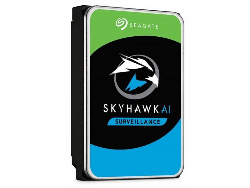 Disco Duro Interno Seagate SkyHawk AI 8TB 3.5" SATA 6Gb/s 256MB Cache con Recuperación de Datos