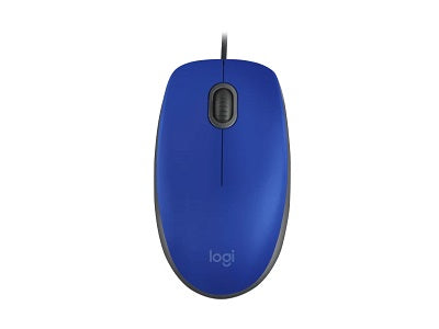 Mouse Alámbrico Silencioso Logitech M110 Azul