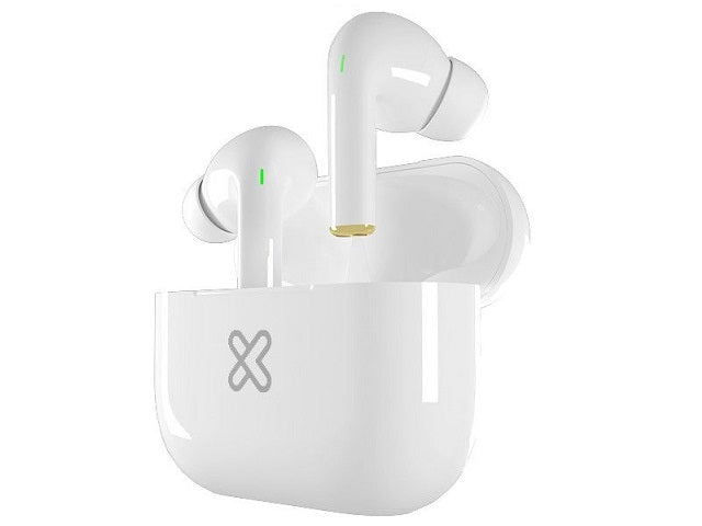 Auriculares Klip Xtreme TuneFiBuds KTE-050WH – TWS / Bluetooth 5.1 / 37Hrs / IPX6 / Smart Touch / Blanco