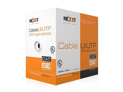 Cable UTP Cat5e 4P 24AWG CM 305m Gris Nexxt Professional
