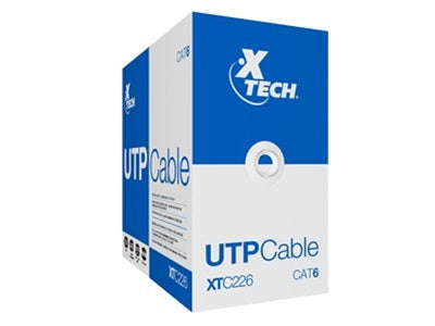 Cable de red UTP Cat6 Xtech XTC-226, 24 AWG, 305m, gris