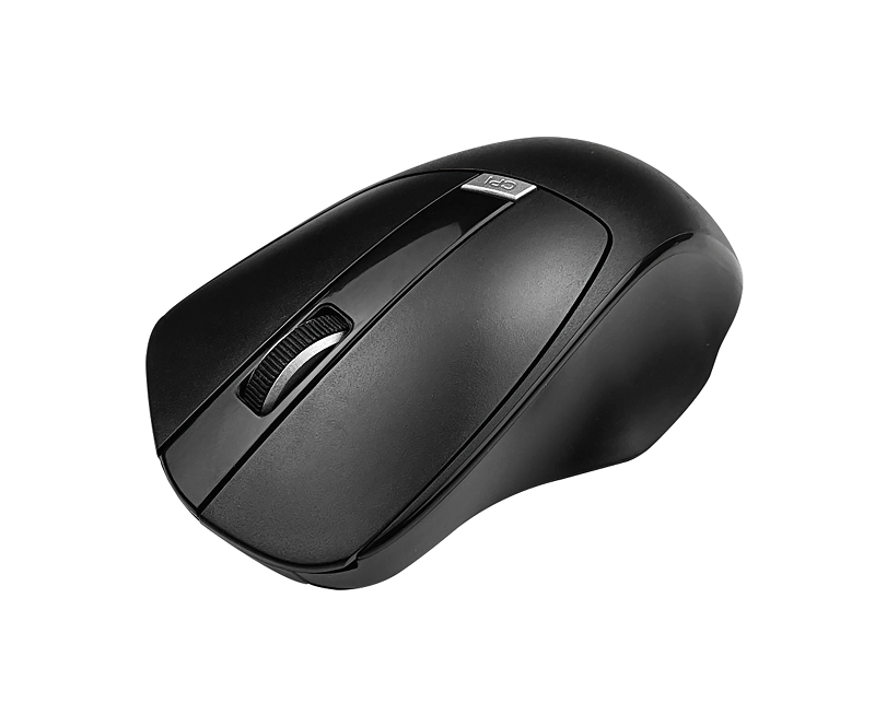 Mouse Inalámbrico Ergonómico Ergy Nano Dongle Klip Xtreme 2.4GHz Negro