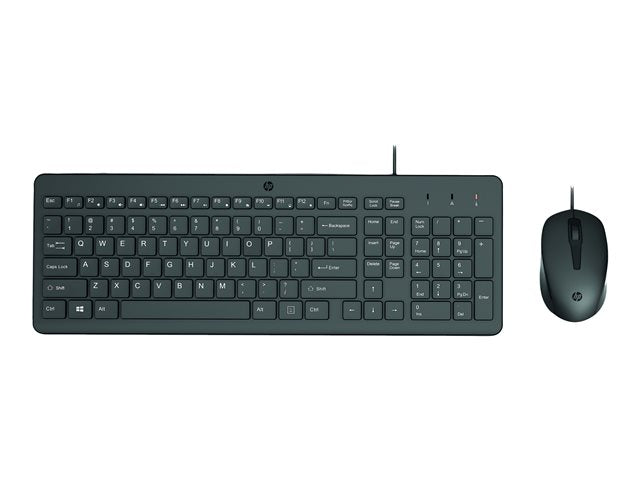 Set Teclado y Mouse USB HP 150 Latinoamérica Negro