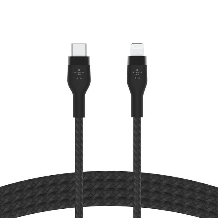 Cable USB-C a Lightning Belkin CAA011bt2MBK BoostCharge PRO Flex 2m Negro