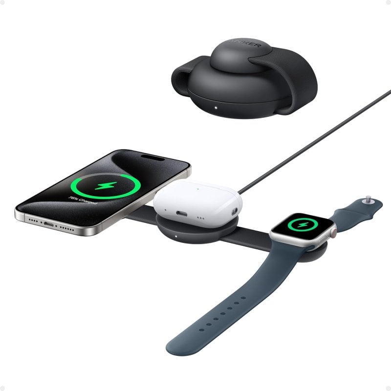 Cargador Inalámbrico Anker MagGo Wireless Charging Station B25M8H11