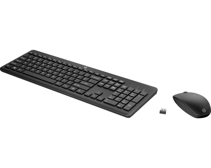 Set Teclado y Mouse Inalámbrico HP Negro