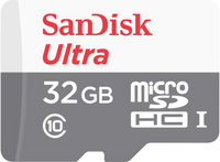 Tarjeta de Memoria Flash microSDHC SanDisk Ultra 32GB Class 10 con Adaptador