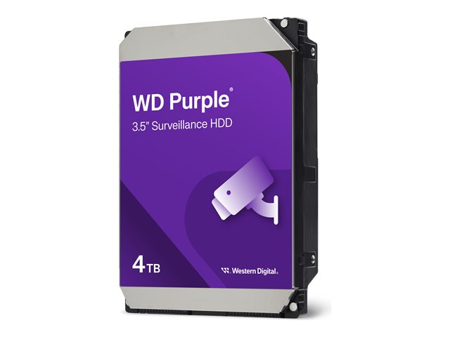 Disco Duro Interno WD Purple Surveillance 4TB 3.5" SATA 5400RPM 256MB Cache