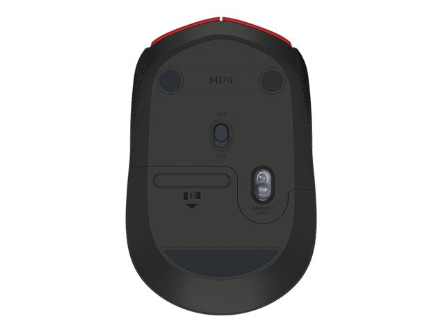 Ratón Inalámbrico Ambidextro Logitech M170 Rojo