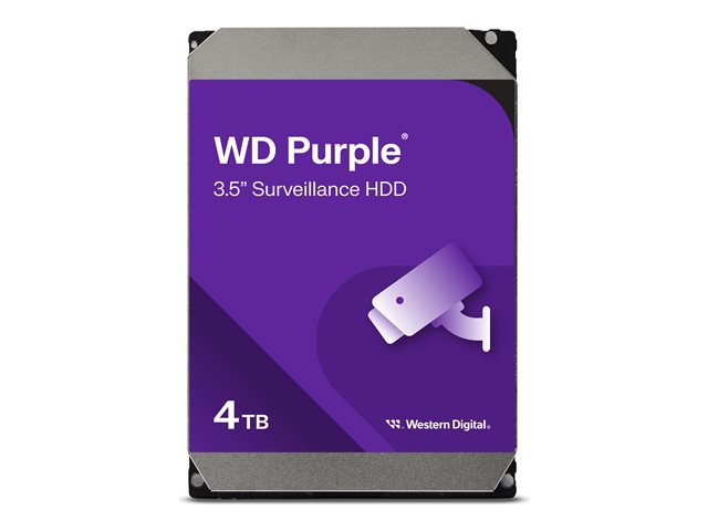 Disco Duro Interno WD Purple Surveillance 4TB 3.5" SATA 5400RPM 256MB Cache