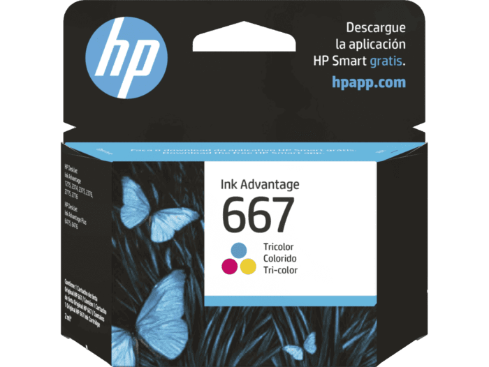 Cartucho de Tinta Colores HP - 667