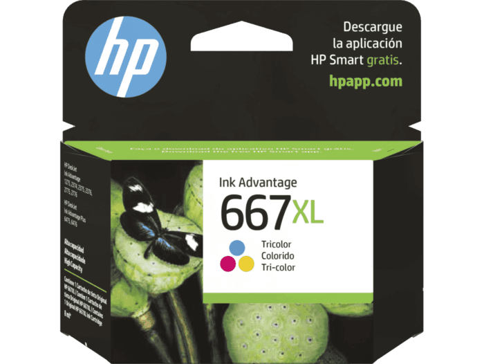 Cartucho de Tinta Colores HP 667XL