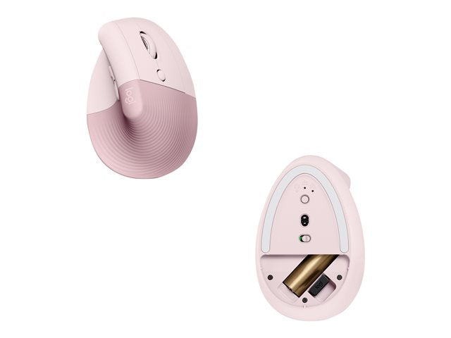 Ratón Vertical Ergonómico Inalámbrico Logitech Lift Rosado