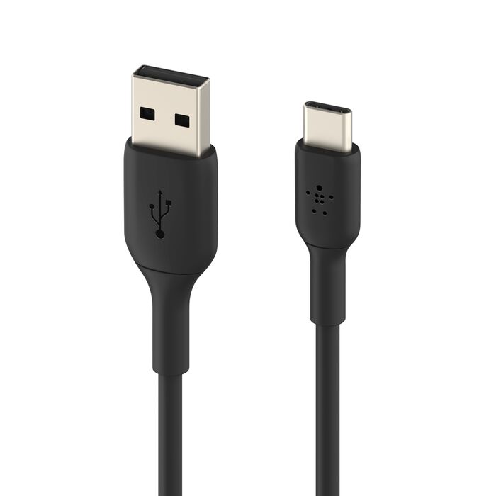 Cable cargador rápido USB‑C a USB‑A – Belkin BoostCharge – 1 m – Negro – CAB001bt1MBK