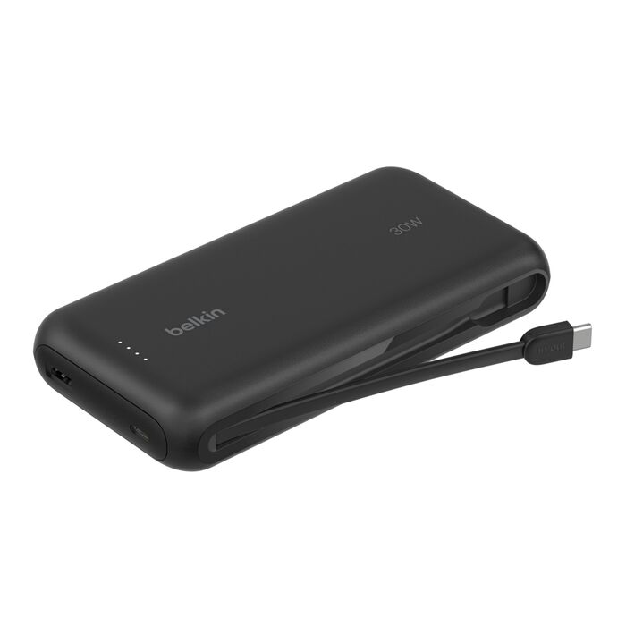 Power Bank Belkin BPB024fqBK 20K con Cable USB-C Integrado 30W PD Negro