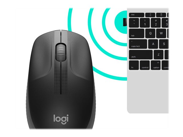 Mouse Óptico Inalámbrico Logitech M190 3 botones