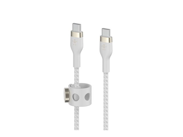 Cable USB-C a USB-C Belkin CAB011bt2MWH BoostCharge PRO Flex 2m Blanco
