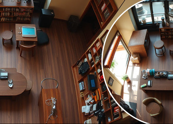 Cámara Wi‑Fi panorámica ojo de pez – EZVIZ E4p Smart 3K⁺