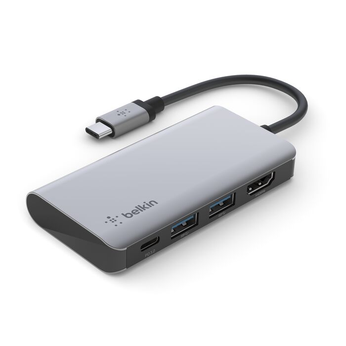 Hub Adaptador Multipuerto Belkin CONNECT 4 en 1 USB-C HDMI