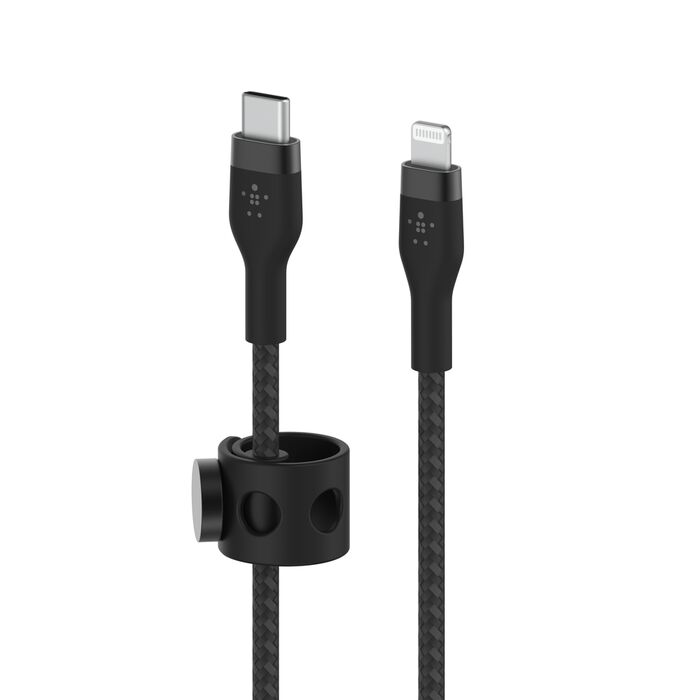Cable USB-C a Lightning Belkin CAA011bt2MBK BoostCharge PRO Flex 2m Negro