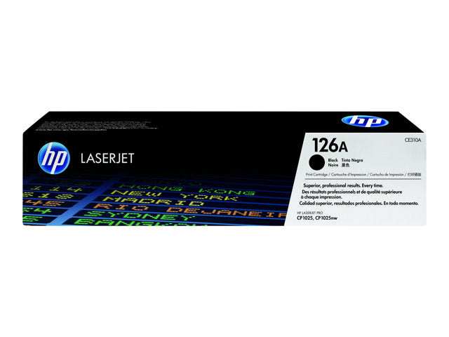 Cartucho de Toner Negro Original HP 126A LaserJet Pro Color/MFP