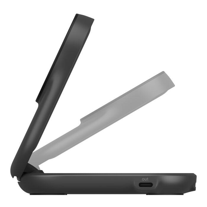 Cargador Magnético Plegable Belkin UltraCharge 2‑in‑1 – Qi2 25W – Compact Black – WIZ039ttBK