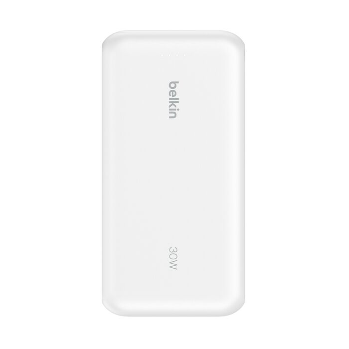Power Bank Belkin BPB024fqWH 20K con Cable USB-C Integrado 30W Blanco