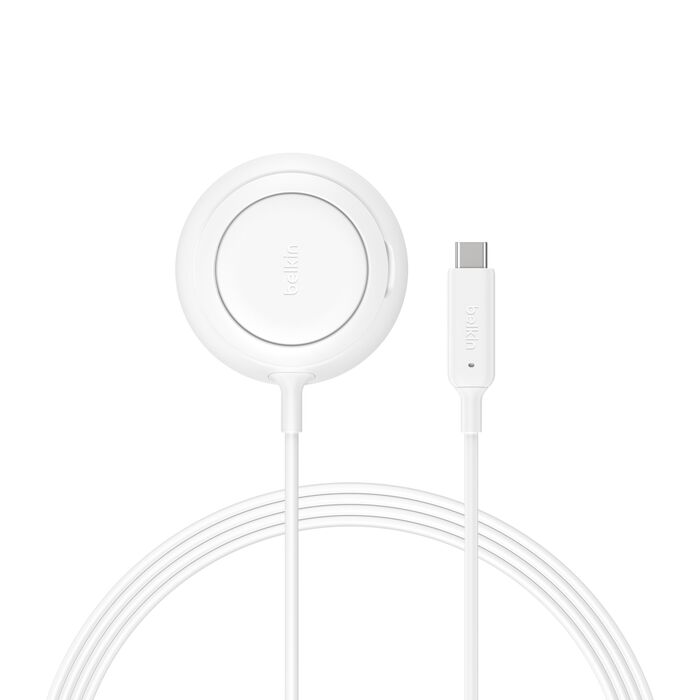 Cargador inalámbrico magnético con soporte – 25W Qi2 – Belkin WIA014ttWH