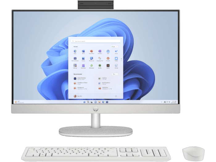 All-in-One HP 23.8" | AMD Ryzen 5 7520U, 8GB RAM, 512GB HDD, Windows 11 Home – 7Z2W7LA#ABM