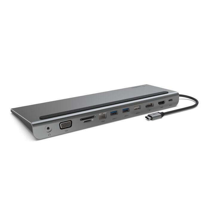 Soporte Multipuerto Belkin CONNECT 11 en 1 USB-C VGA/HDMI/DP 1GbE