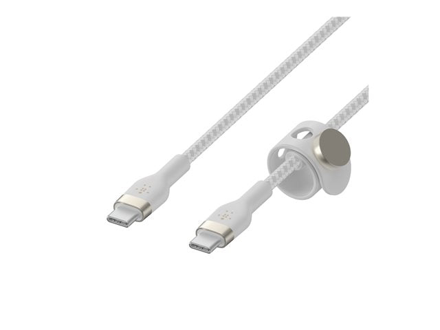 Cable USB-C a USB-C Belkin CAB011bt2MWH BoostCharge PRO Flex 2m Blanco