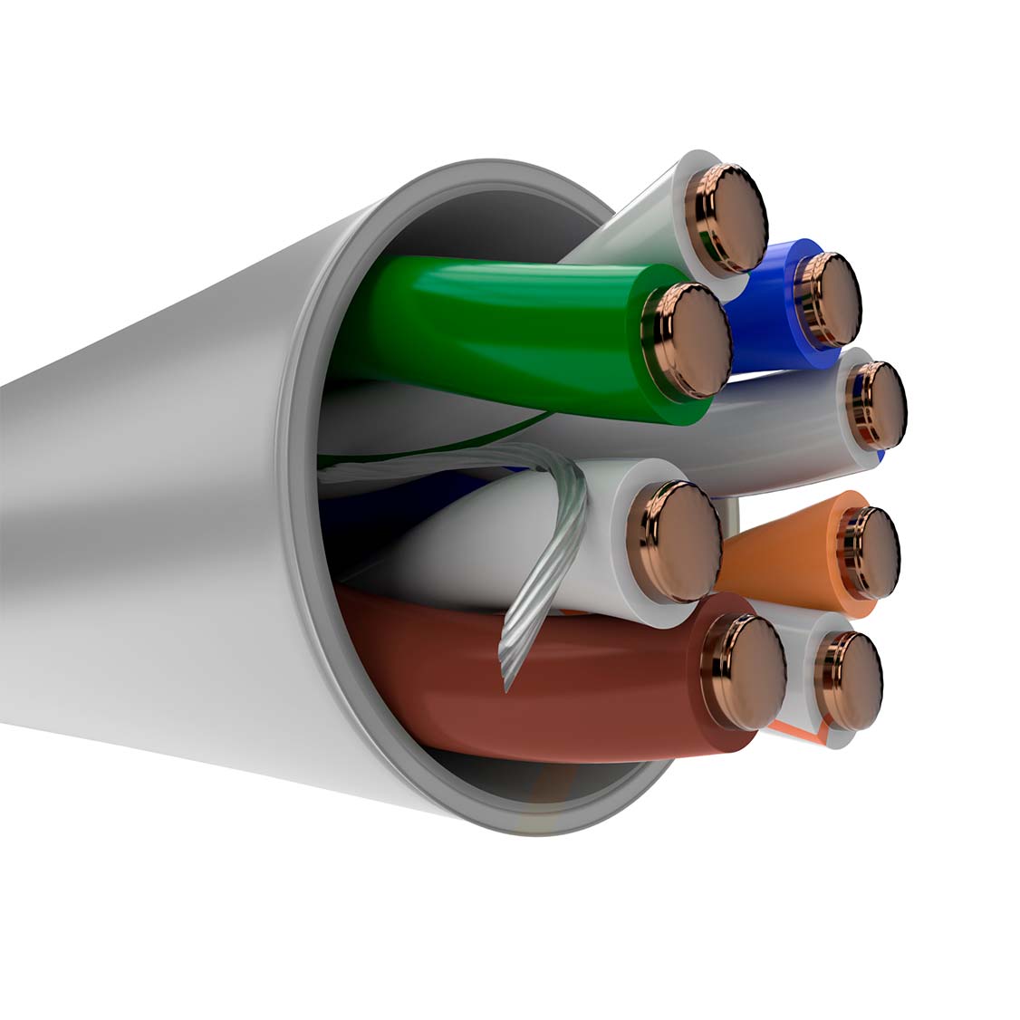 Cable UTP Cat6 4P 24AWG CMX 102m Gris Nexxt Essential