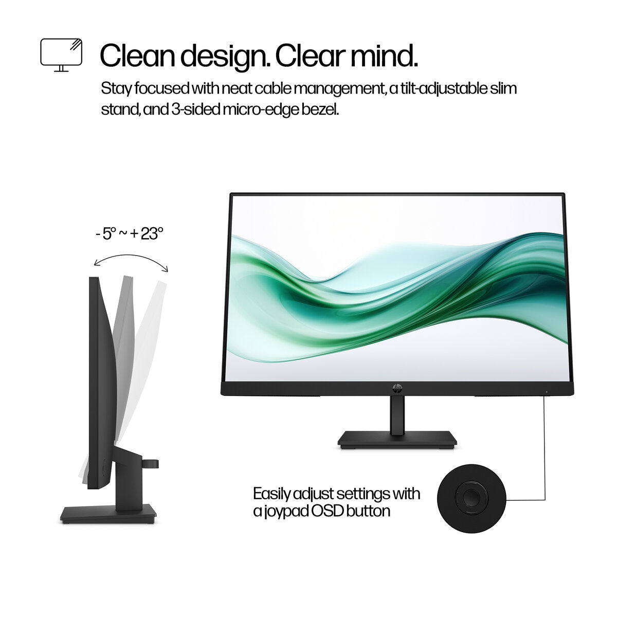 Monitor LCD LE-backlit HP 23.8"
