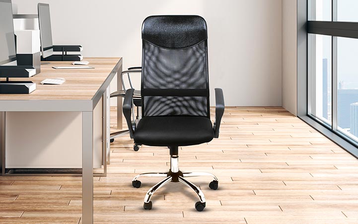 Silla de Oficina Ejecutiva Negra con Apoyabrazos Xtech Torin