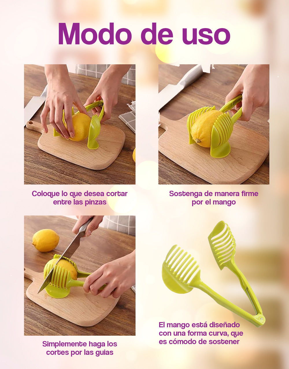 Rebanador de frutas y vegetales