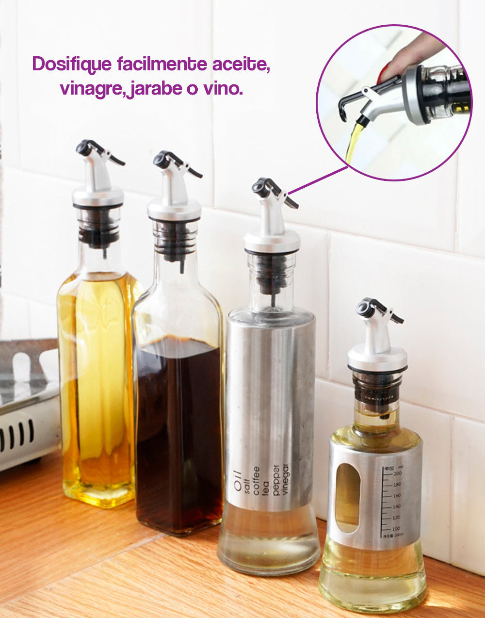 Boquilla para botella de aceite