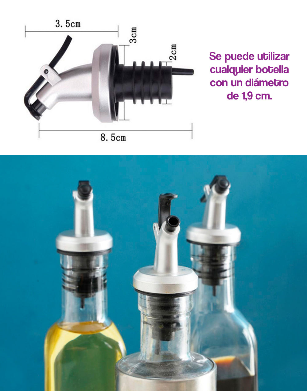 Boquilla para botella de aceite