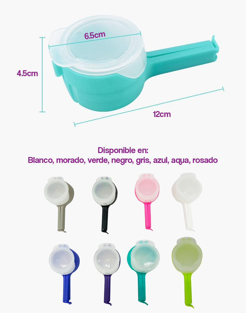 Clips para bolsas de almacenamiento