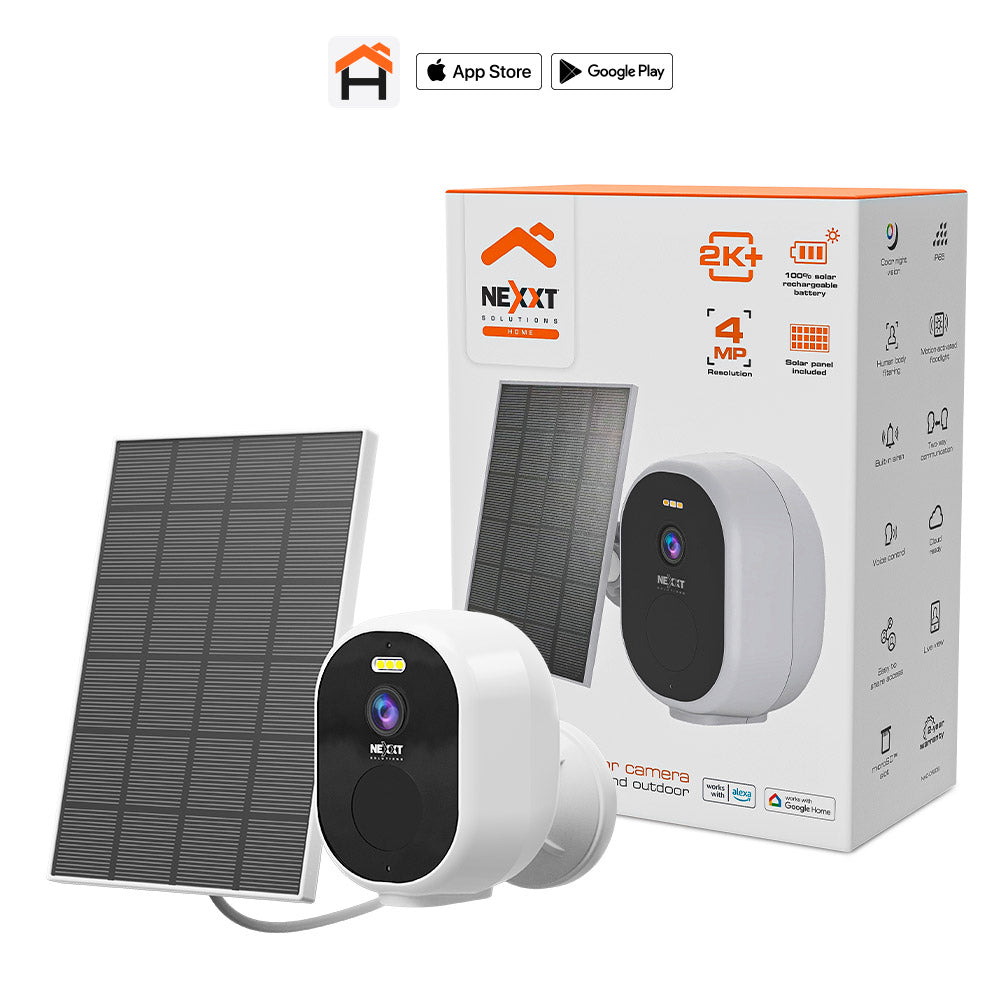 Cámara de Seguridad Nexxt Solutions Home con Panel Solar Incluido