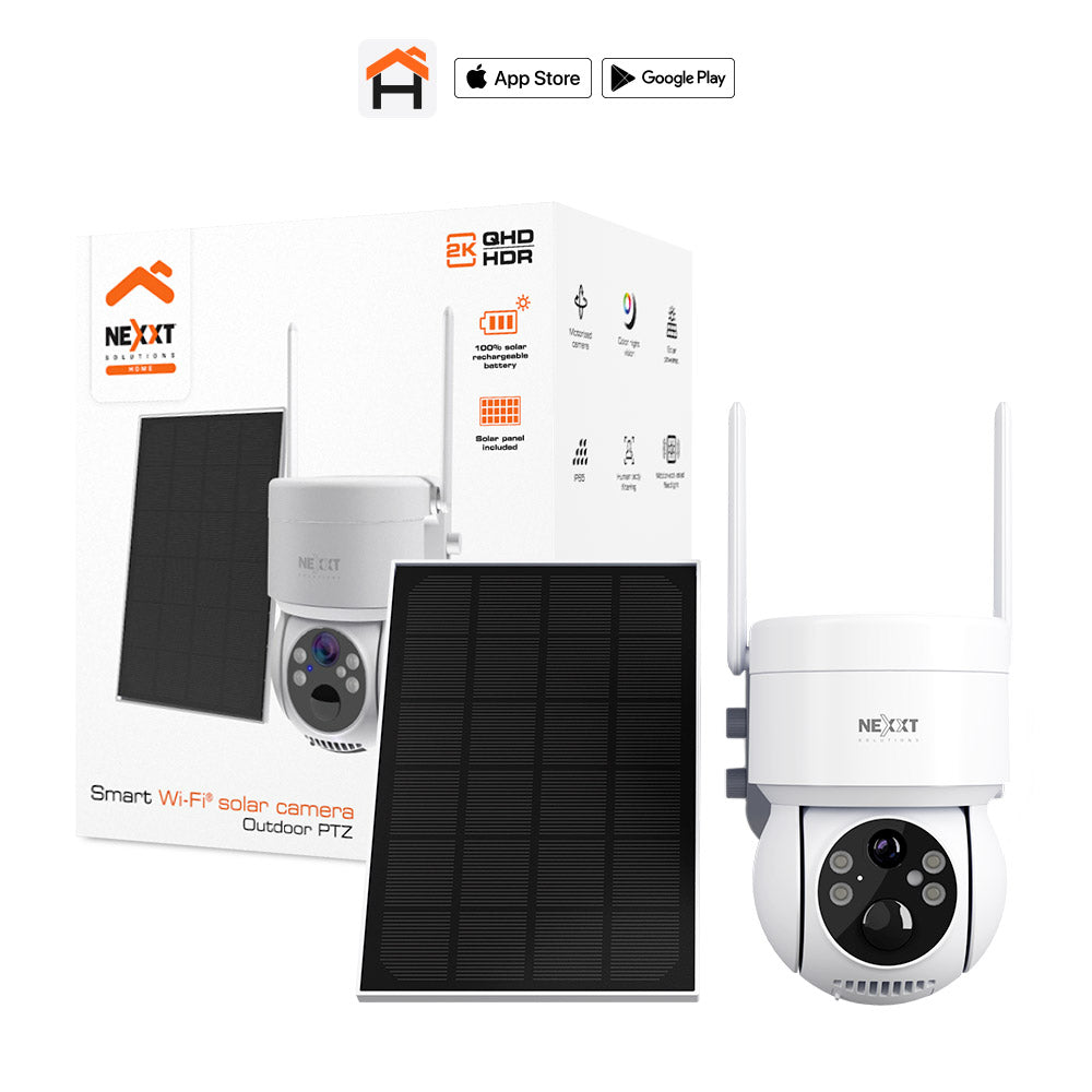 Cámara de Seguridad Nexxt Solutions Home Incluye Panel Solar