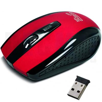 Ratón Inalámbrico Nano Óptico Klever 6 Botones Klip Xtreme 2.4GHz Rojo