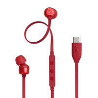 Auriculares Cableados JBL TUNE 310C In-Ear con Micrófono Rojo