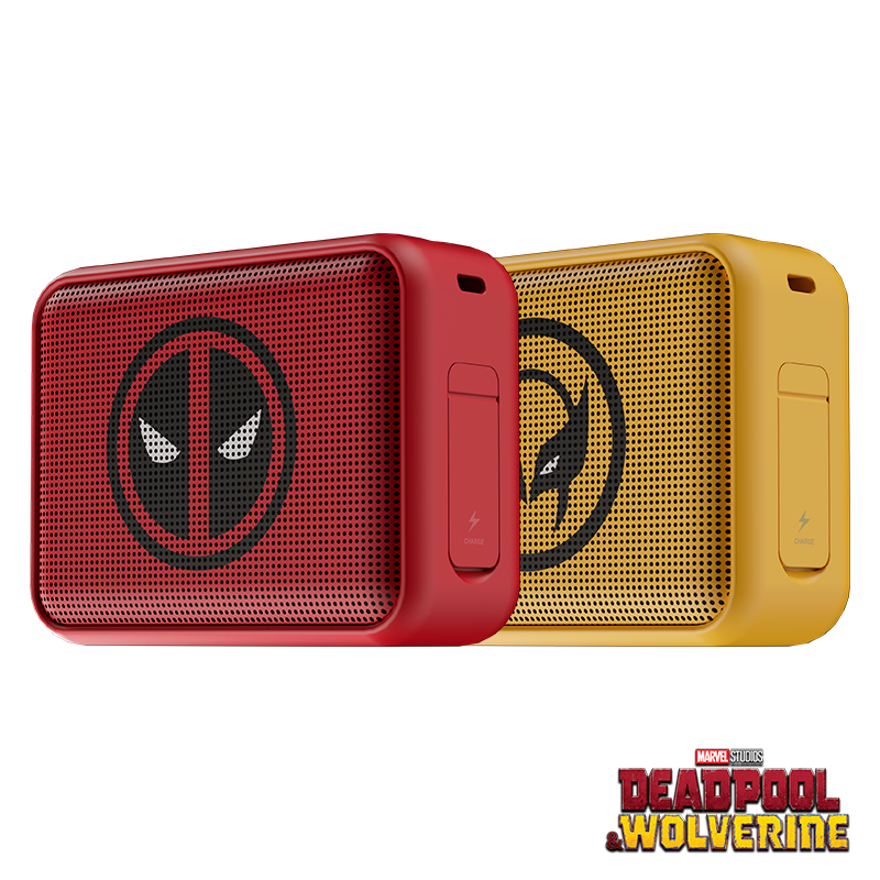 Pack de Bocinas Klip Xtreme KBS-025MD-2PK – Deadpool & Wolverine, TWS, IPX7, 20hrs
