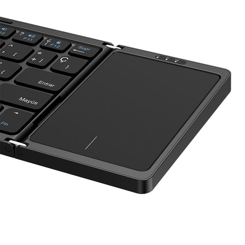 Teclado Inalámbrico con Touchpad Español Bluetooth 5.0 Klip Xtreme FlexPlit Negro